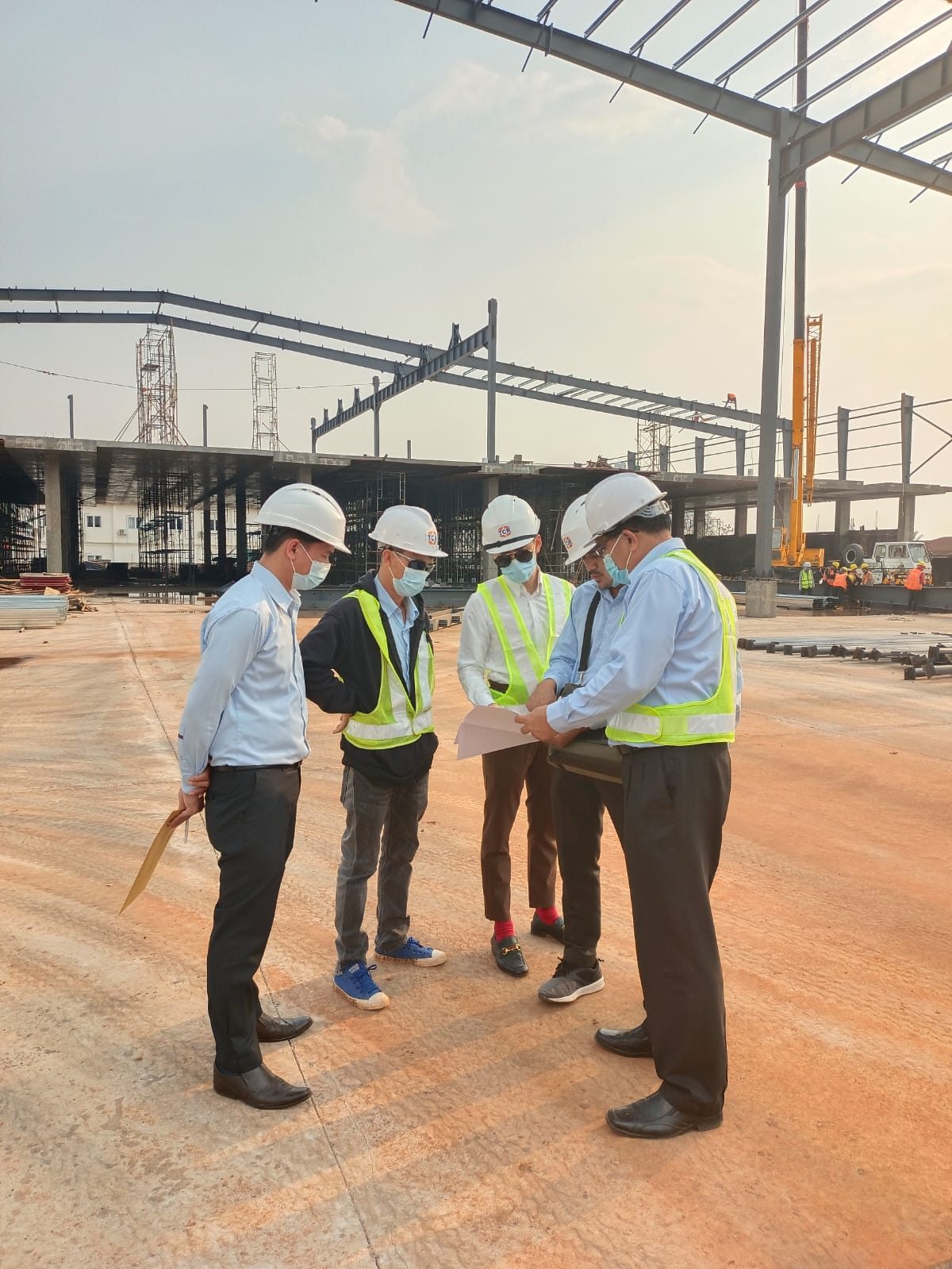 TCR construction site project in Lao PDR